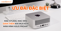 Mua Mac Mini, Mac Studio giảm thêm 500.000đ khi mua kèm màn hình ASUS ProArt