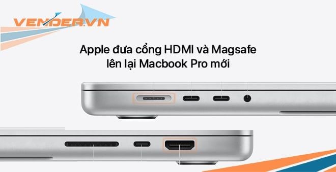 Apple đưa cổng HDMI và MagSafe lên lại MacBook Pro mới