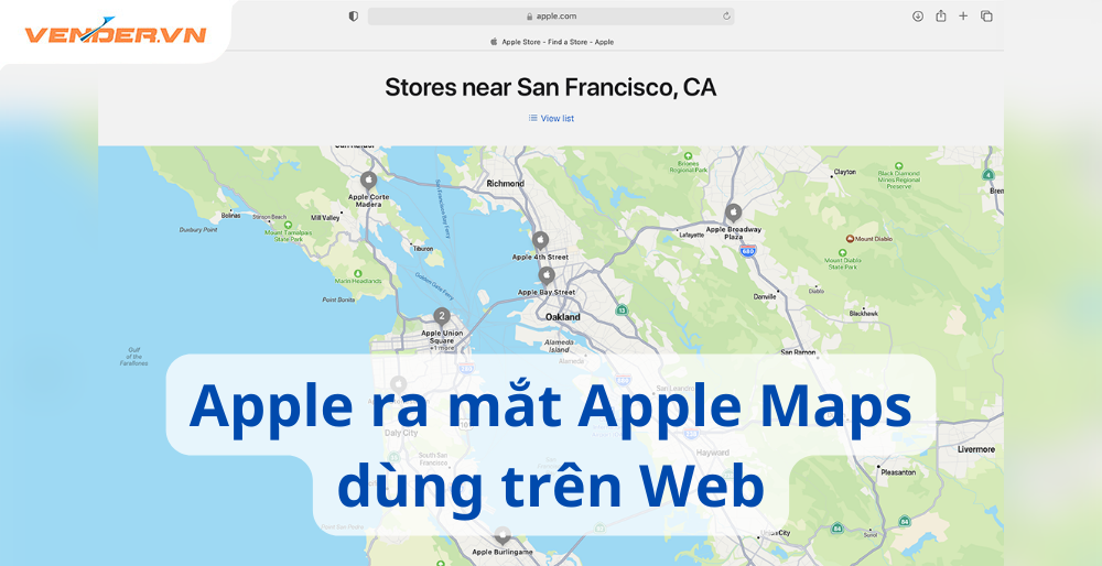 Apple phát hành bản đồ trực tuyến Apple Maps bản web – Vender Official ...