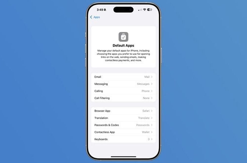 iOS 18.4 Beta 1 cải tiến ứng dụng mặc định