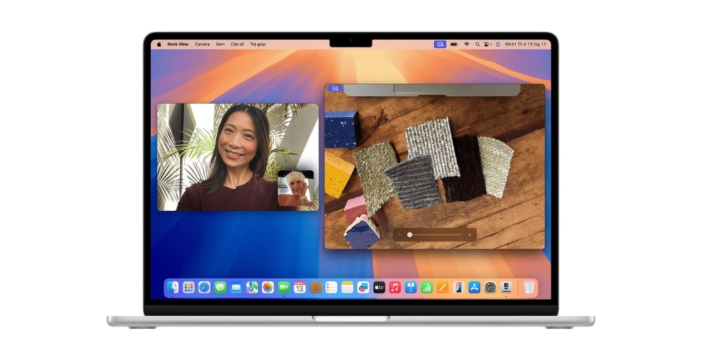 Tính năng Desk View góc quay sáng tạo cho công việc