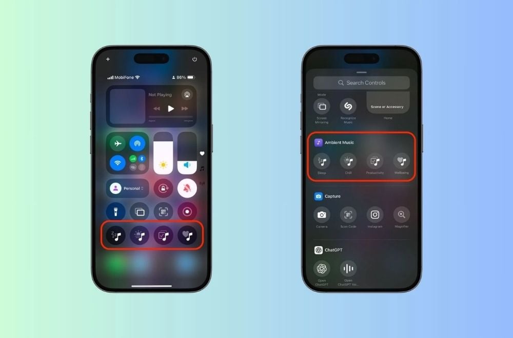 Tính năng nhạc nền trên iOS 18.4 Beta 1