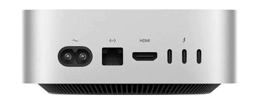 Mac mini M4 được trang bị cồng Ethernet tốc độ 10 GBPS
