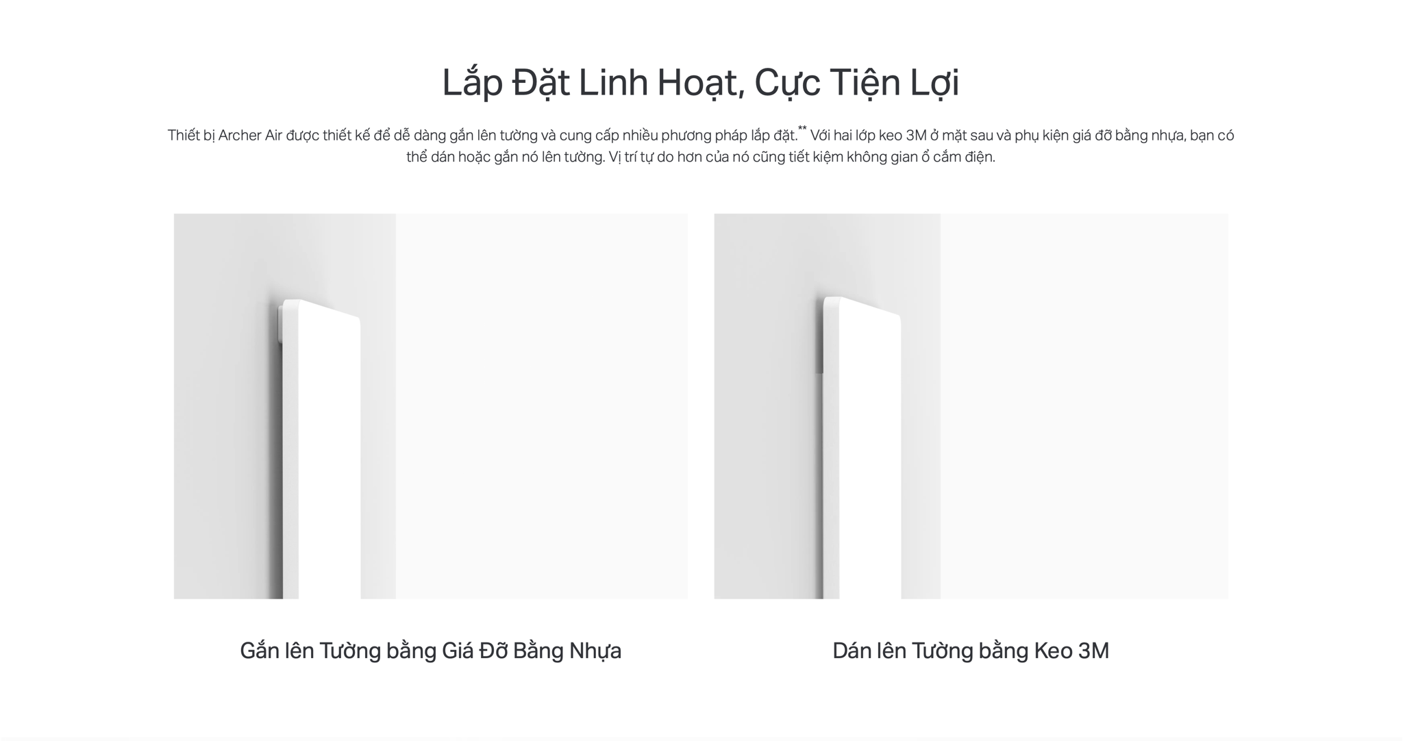 Router Wifi Tp-Link AX3000 lắp đặt linh hoạt, cực kỳ tiện lợi