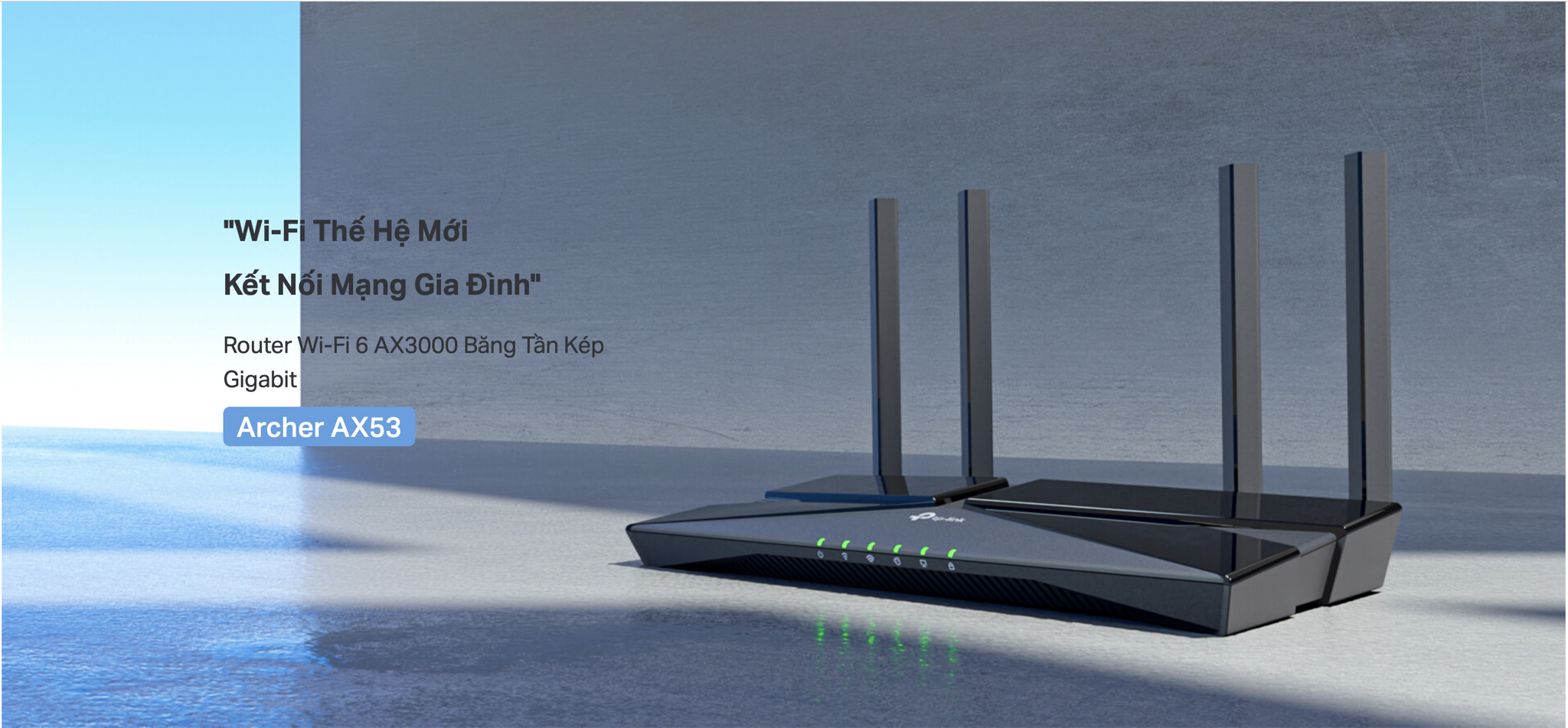 Wifi thế hệ mới Router Wifi 6 Gigibit băng tần kép TP-Link AX3000 Archer AX53