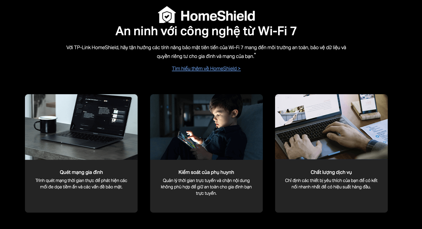 Router Wifi 7 BE3600 Tp-link Archer BE230 an ninh