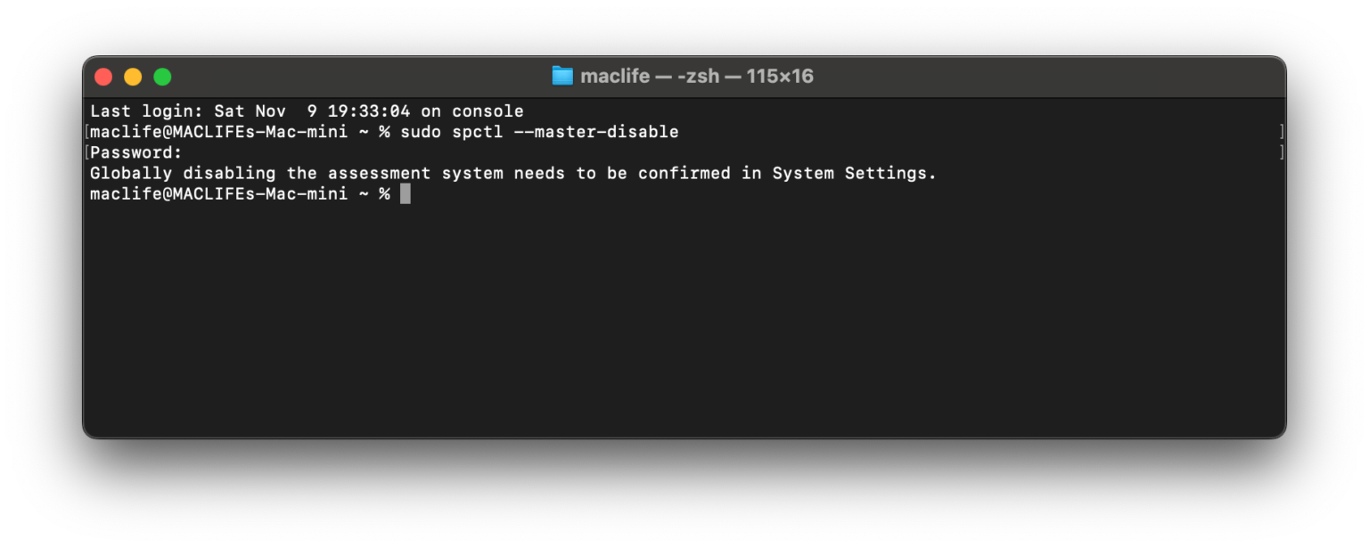 Cách tắt Gatekeeper trên macOS Sequoia