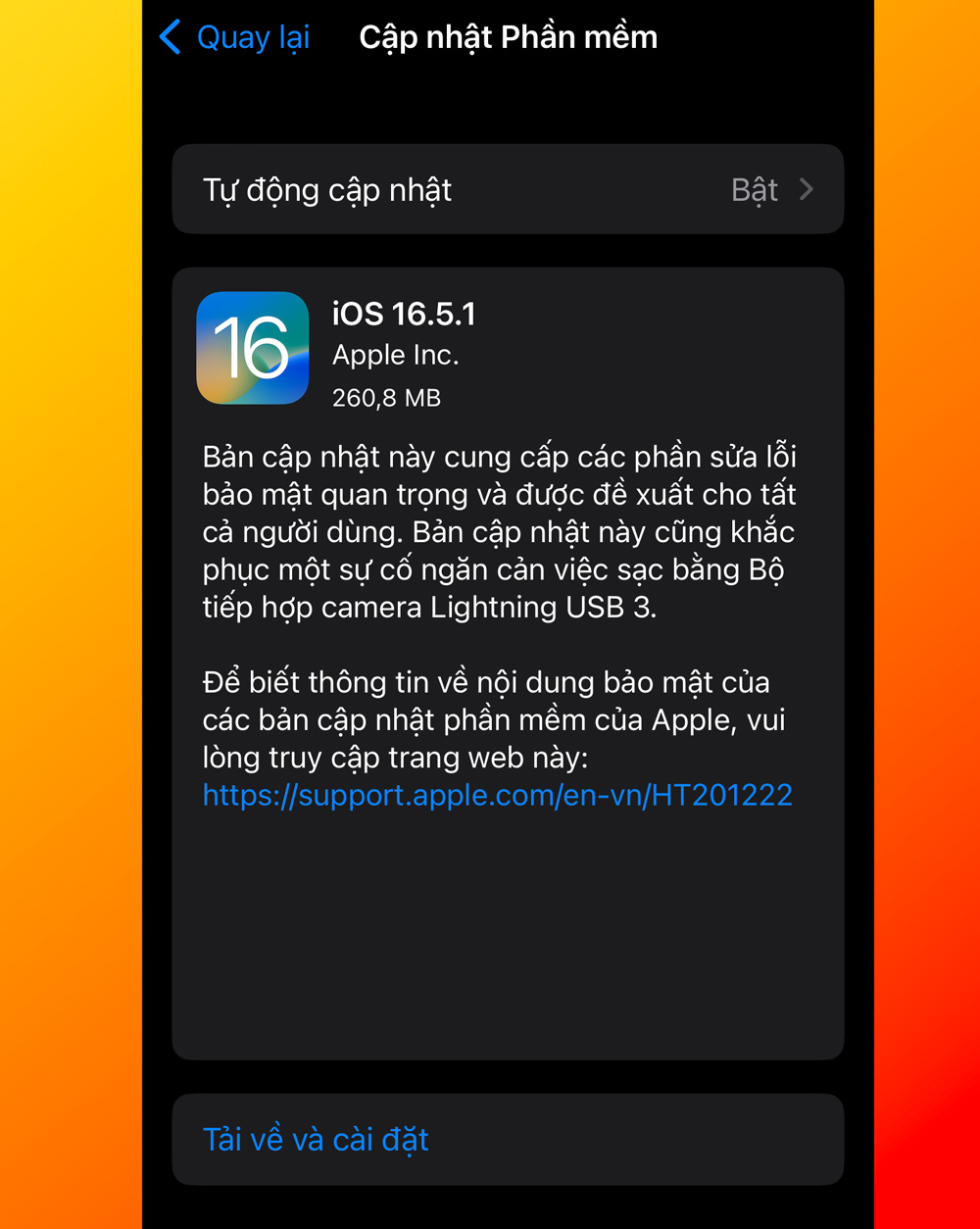 Apple phát hành bản cập nhật iOS 16.5.1 sửa các lỗi quan trọng