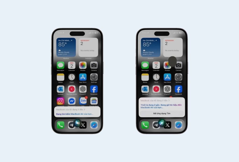 Siri tiếng Việt hoạt động hiệu quả với ứng dụng Find Mỹ
