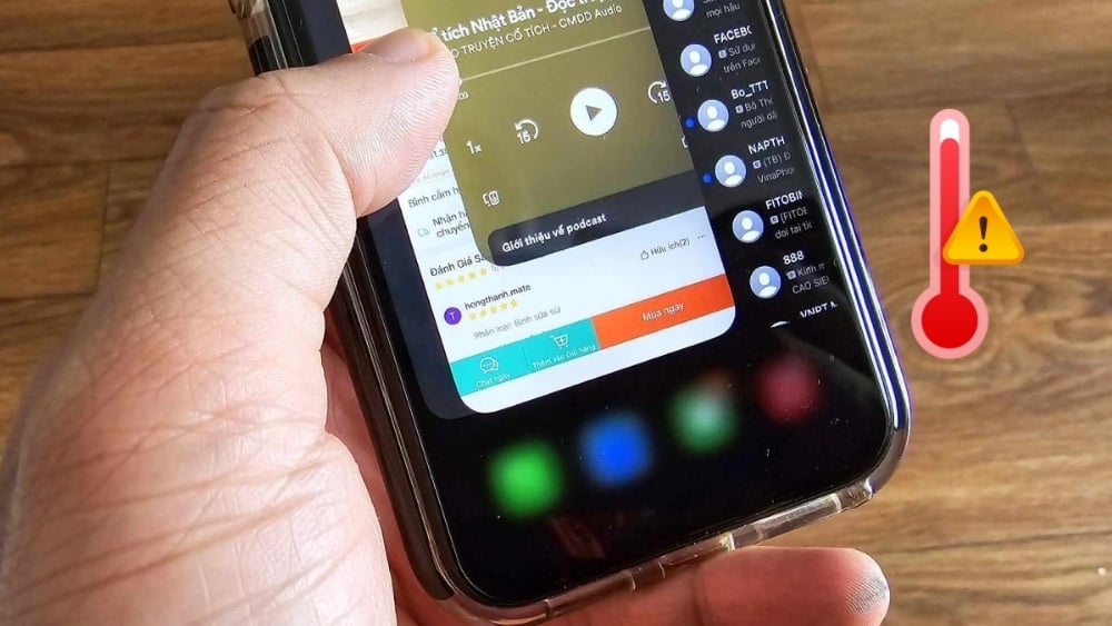 Dấu hiệu cho thấy iPhone có nhiều ứng dụng chạy ngầm.