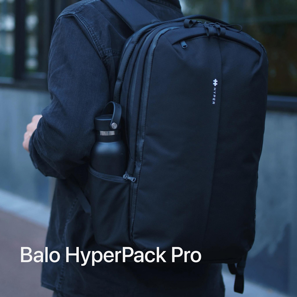 Balo công nghệ HyperPack Pro tích hợp định vị Apple Find My – HP20P2-BK