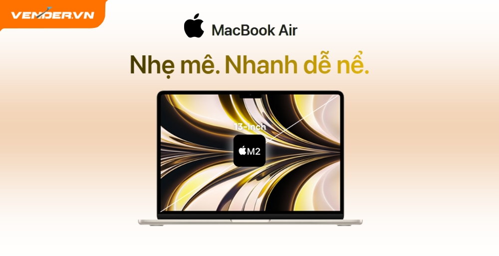 MacBook Air 13 inch M2 chính hãng tại Vender