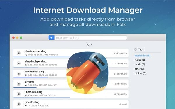 ứng dụng cơ bản nên cài trên MacBook Folx GO+