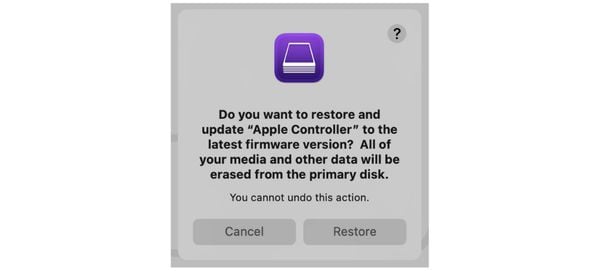 Hướng dẫn phục hồi dữ liệu và khôi phục cài đặt gốc (Restore) Mac Studio