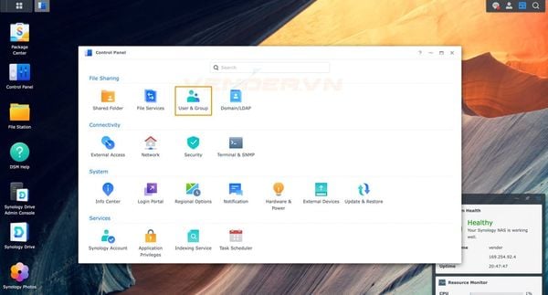Cách tạo thêm nhiều user, tạo group user mới trên NAS Synology