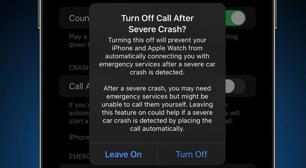 Cách tắt tính năng Phát hiện sự cố (Crash Detection) trên iPhone 14