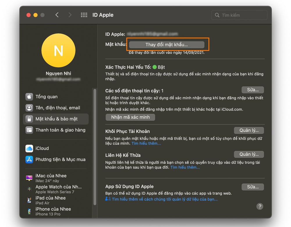 Cách thay đổi mật khẩu, đặt lại ID Apple đơn giản