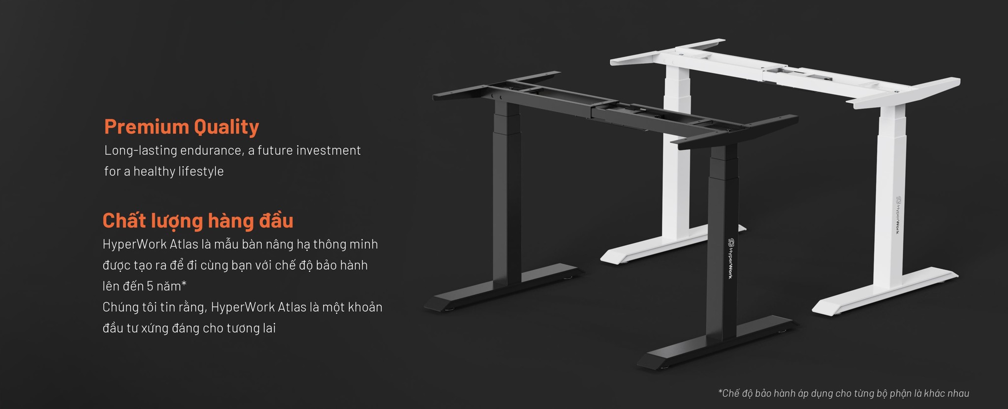 Khung chân bàn nâng hạ HyperWork Atlas DP01