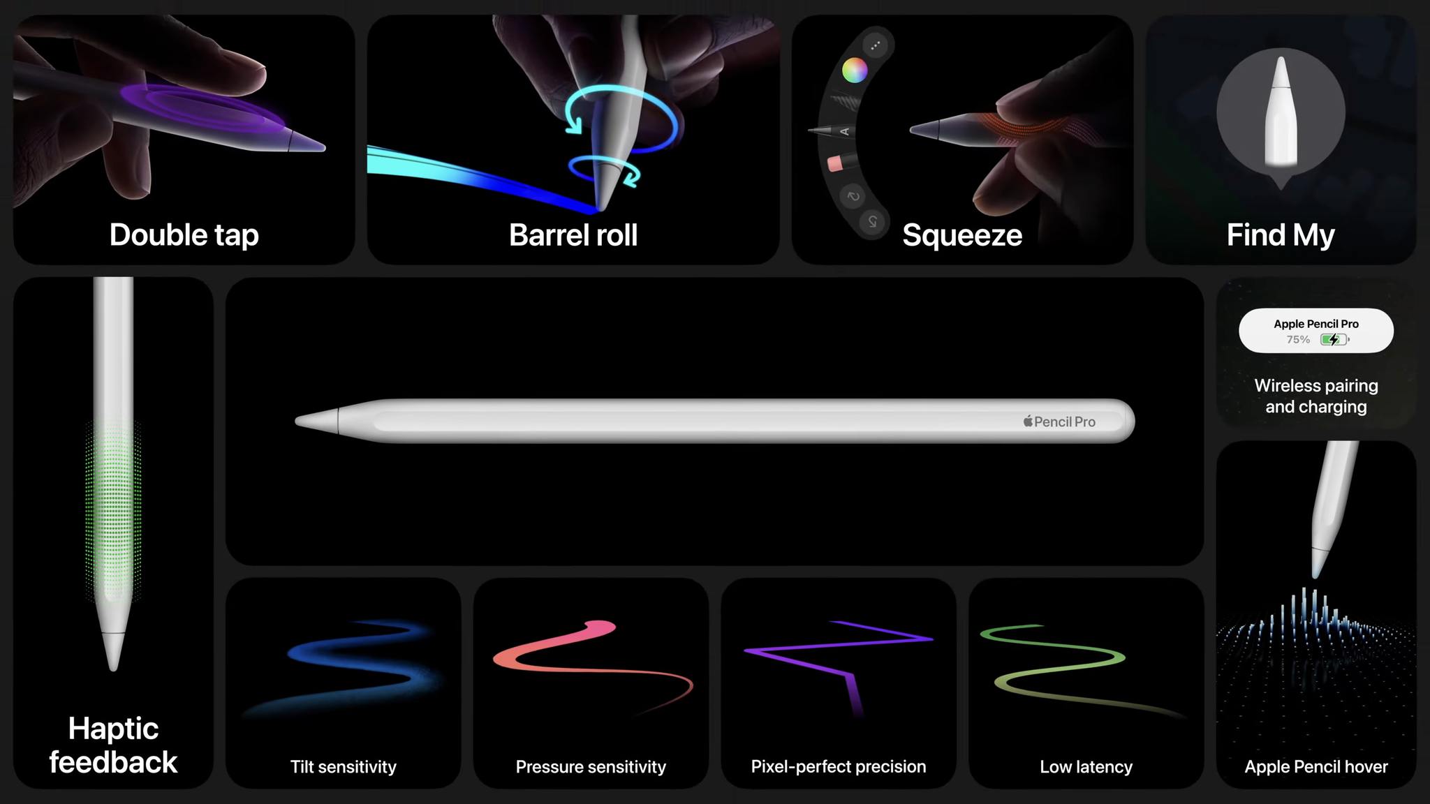 Bút cảm ứng Apple Pencil Pro ra mắt, có gì đặc biệt?