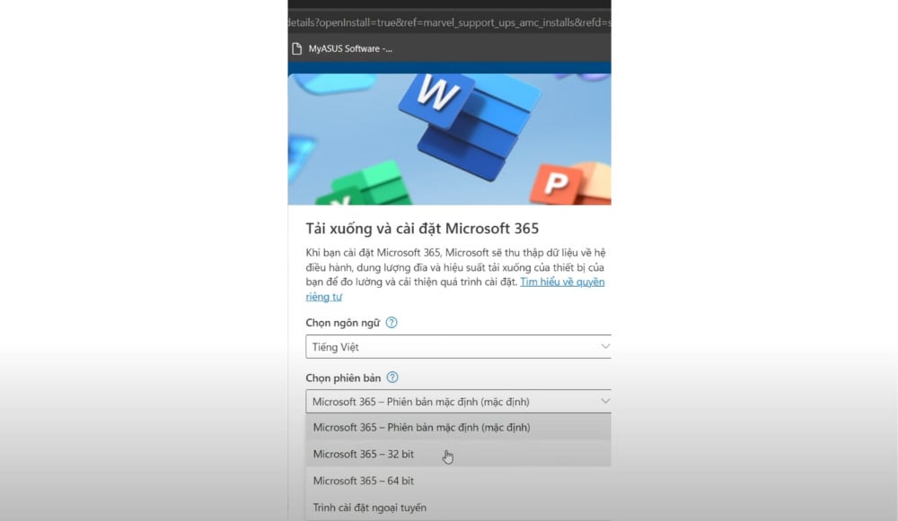 Khi kích hoạt Key lên tài khoản Microsoft thành công, chọn ngôn ngữ và phiên bản để cài đặt