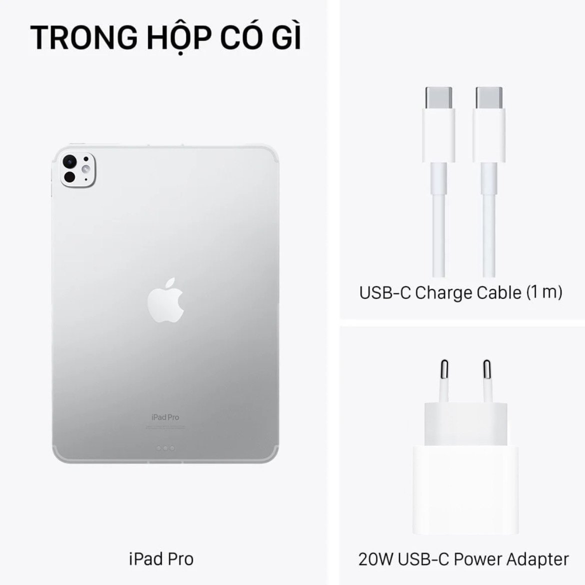 Trong hộp iPad Pro 11 inch M4 có gì