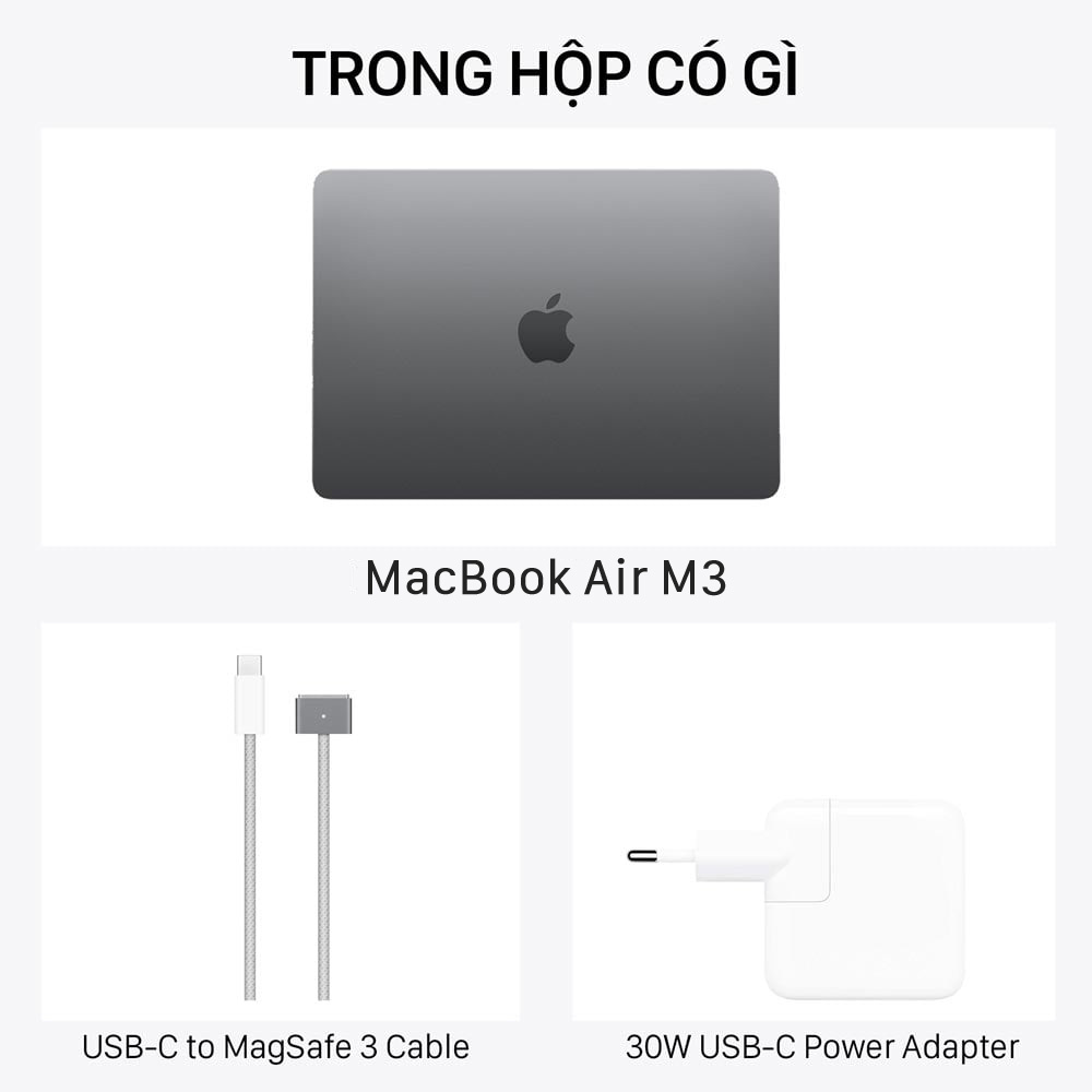 Đập hộp MacBook Air M3 2024 mới