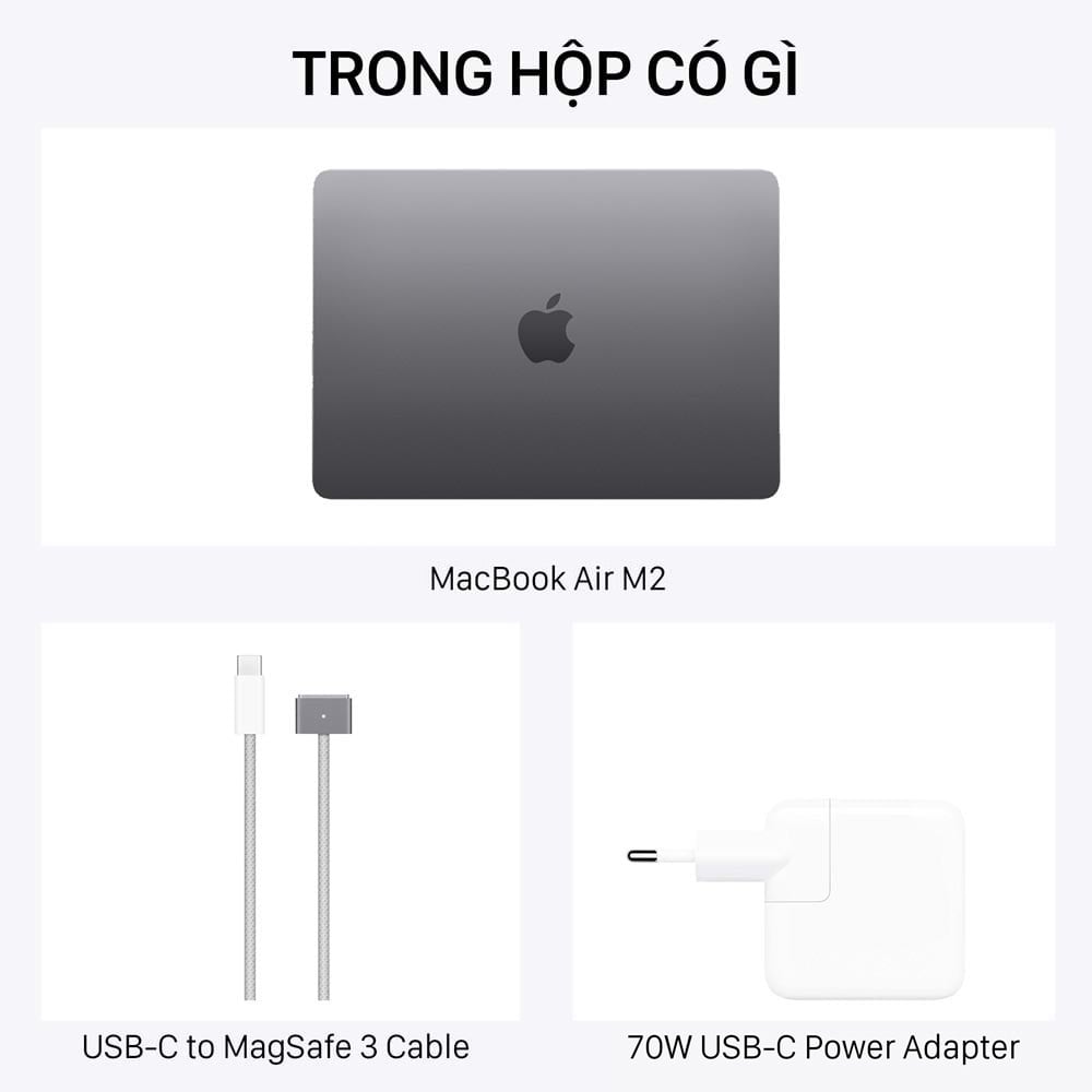 Trong hộp MacBook Air 15-inch M2 có gì