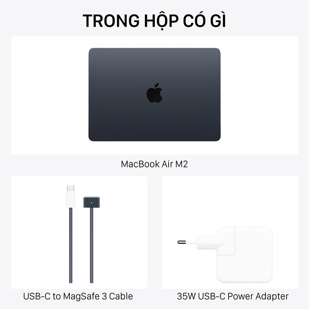 Trong hộp MacBook Air 15-inch M2 có gì