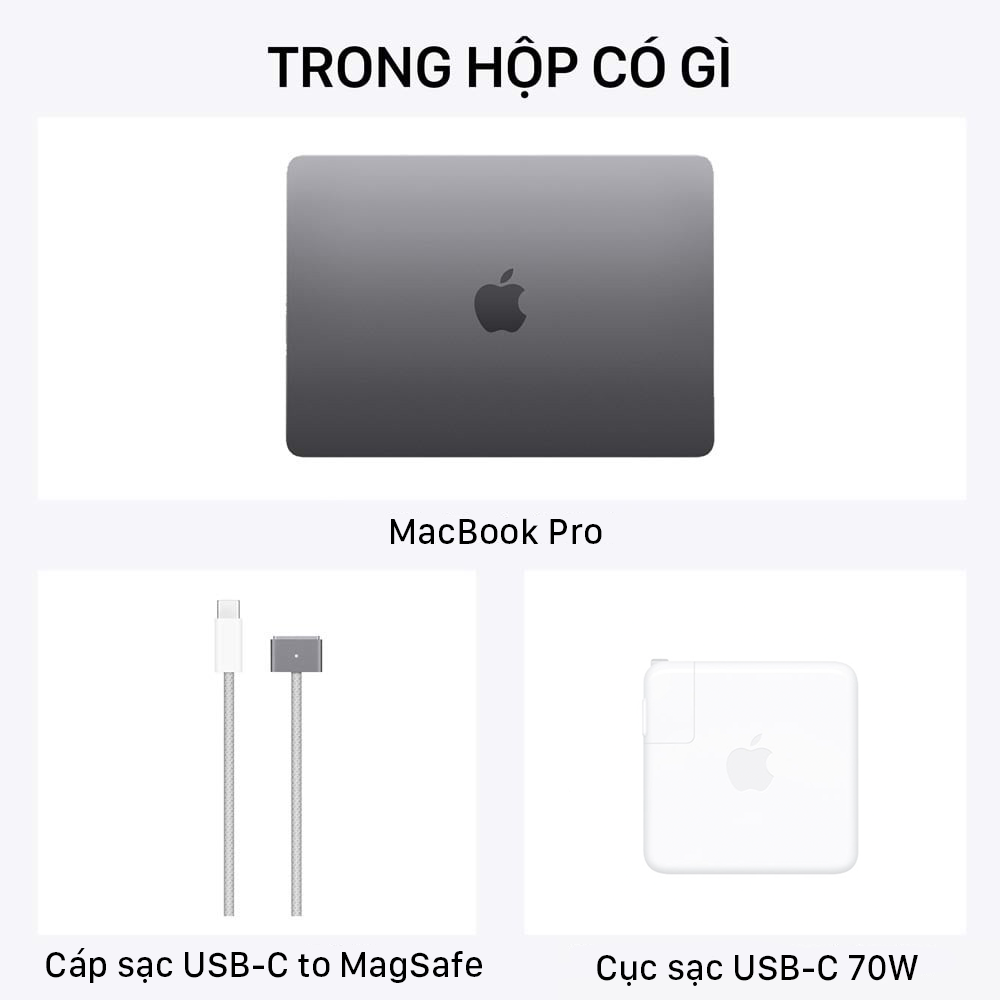 Trong hộp MacBook Pro 14-inch M3 chính hãng Việt Nam