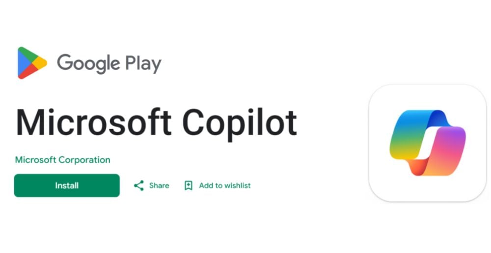 Cài đặt AI Copilot trên Google Play Store