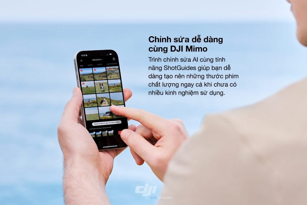 DJI Mimo kết nối nhanh và cung cấp công cụ chỉnh sửa AI