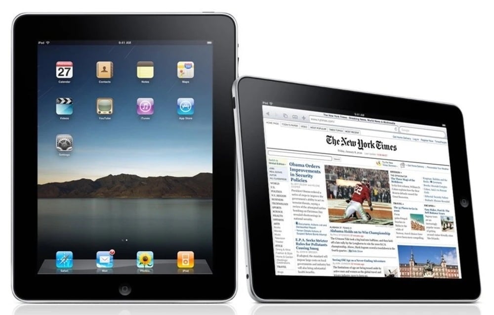 iPad 1 được ra mắt lần đầu tiên năm 2010