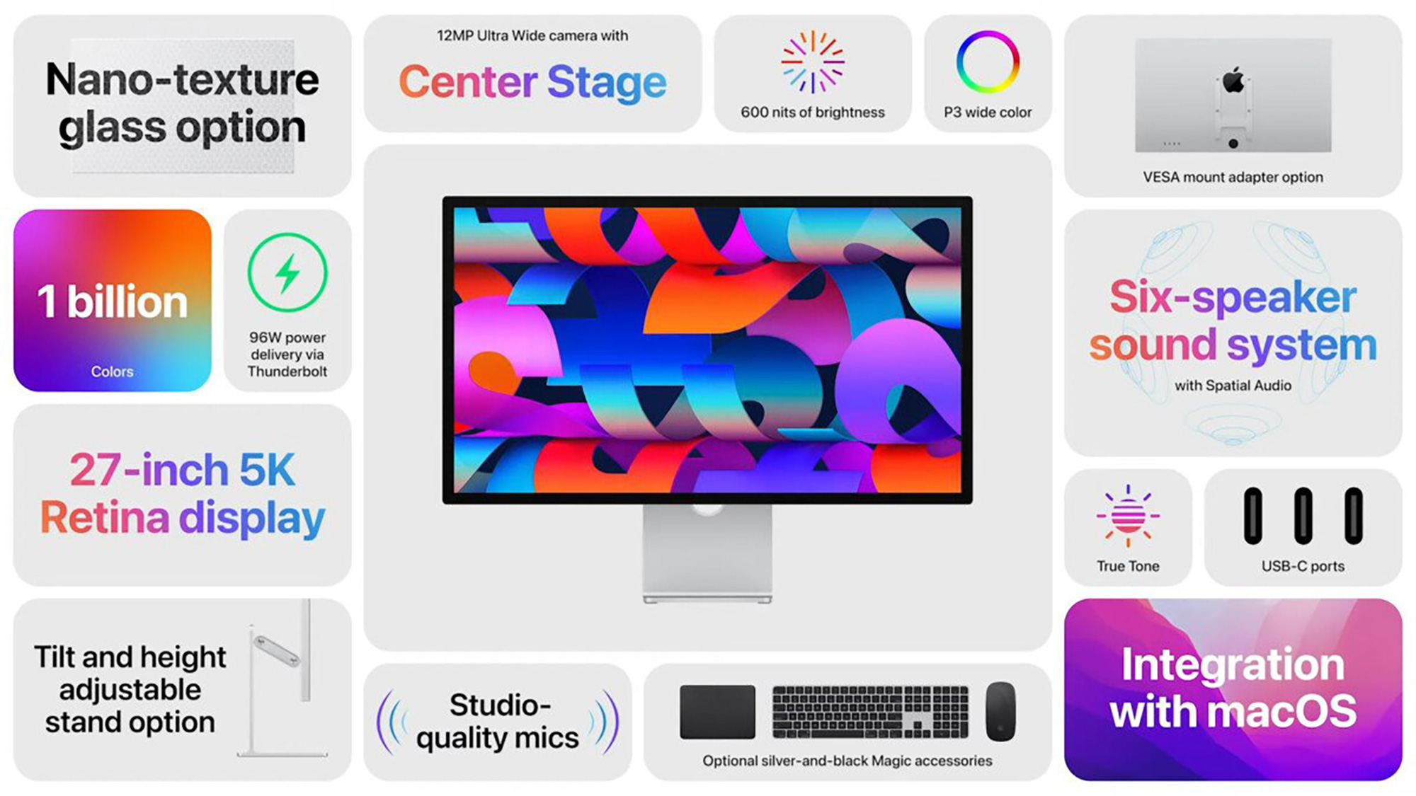Apple công bố Màn hình Studio: 27 inch 5K, chip A13 Bionic, có Camera Stage giao hàng ngày 18/3