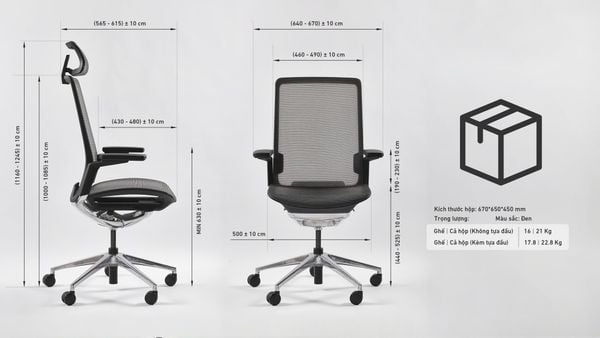 Ghế công thái học HyperWork Sleek OC01