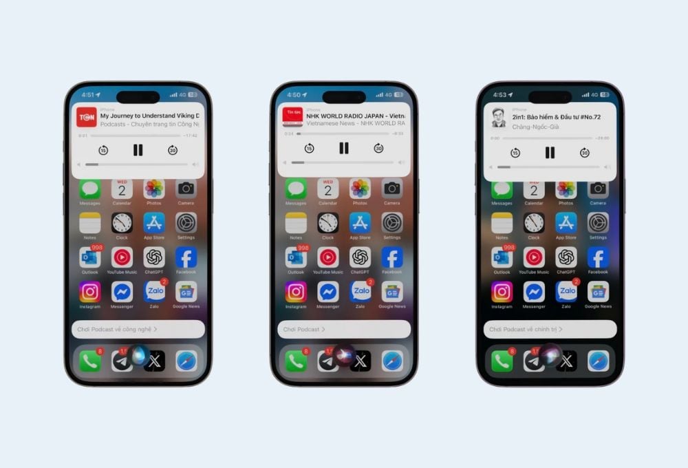 Siri tiếng Việt trên iOS 18.4 hỗ trợ người dùng nghe nhạc và Podcast một cách tiện lợi