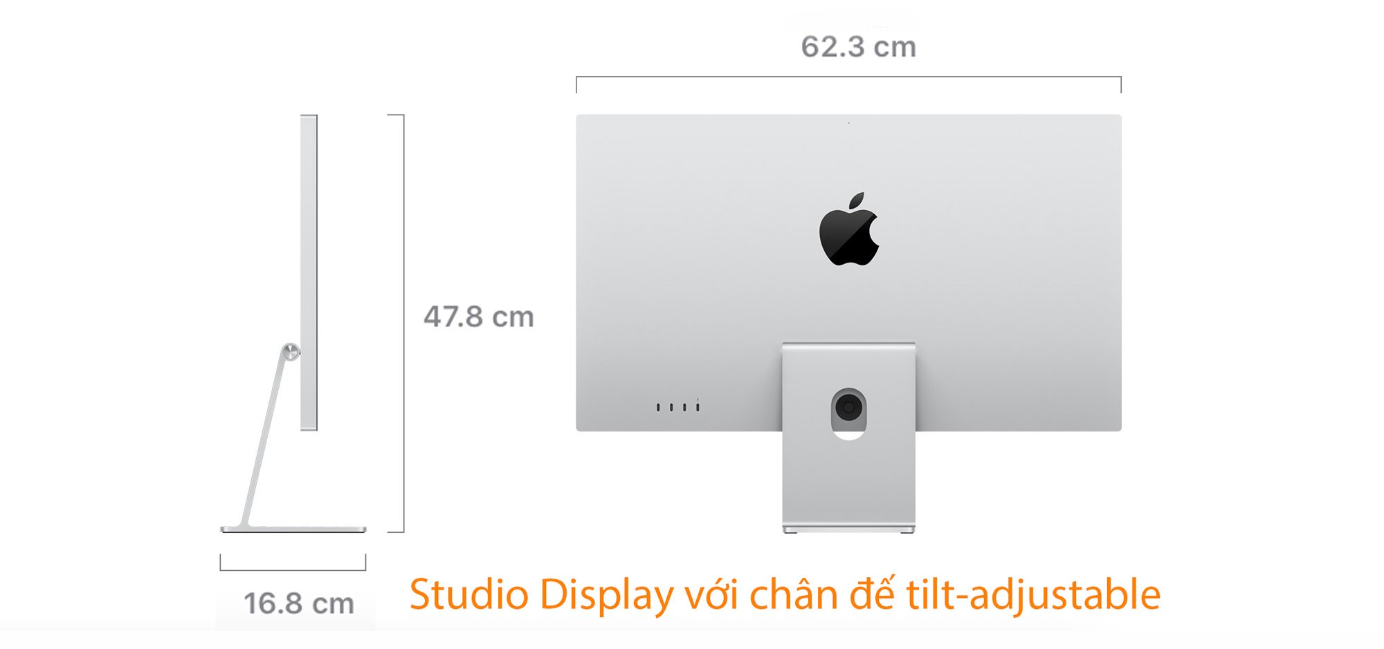 Studio Display có bao nhiêu tùy chọn chân đế ? Và chi tiết từng loại ?