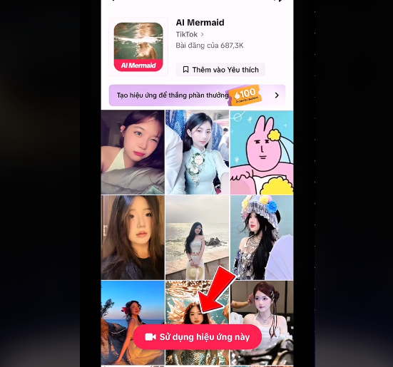 Tạo video biến hình thành nàng tiên cá đơn giản trong vài phút