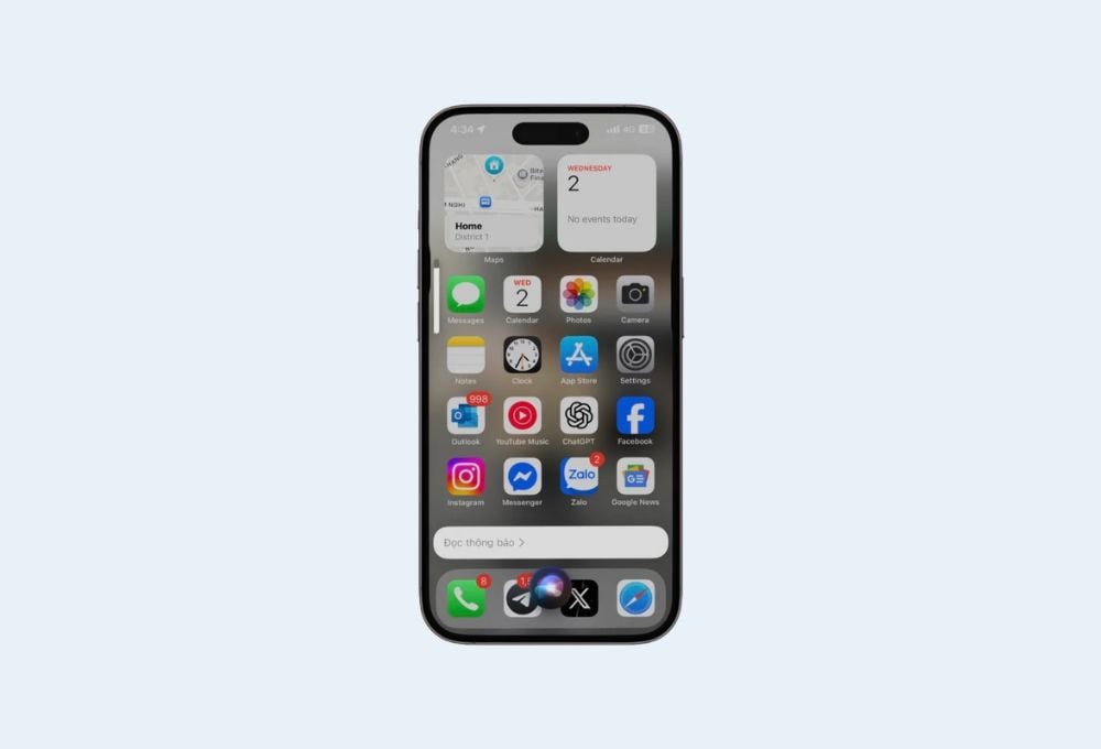 Siri tiếng Việt hỗ trợ đọc thông báo khi tay đang bận