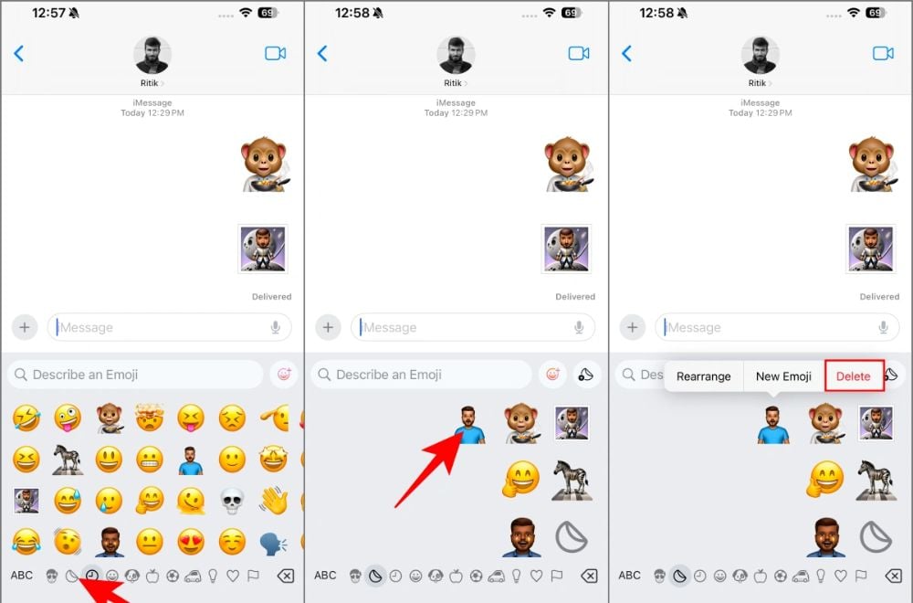 Hướng dẫn cách xoá Genmoji