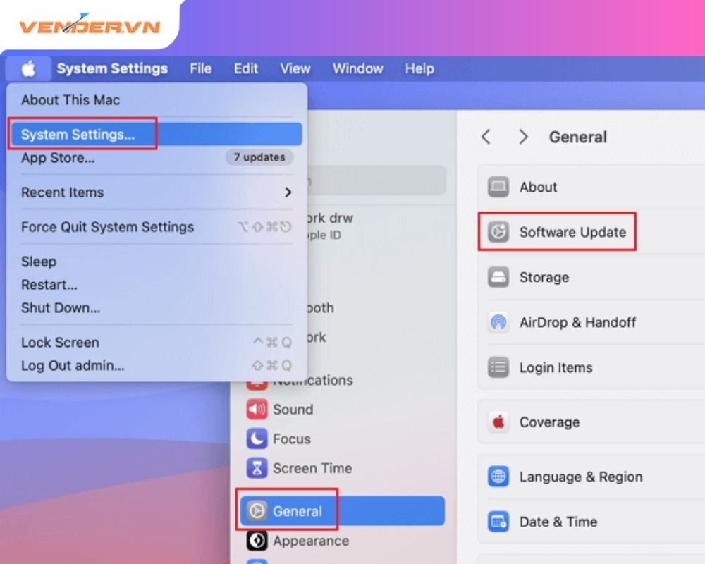 Cập nhật macOS mới nhất để mở hình JPG trên Mac - Vender
