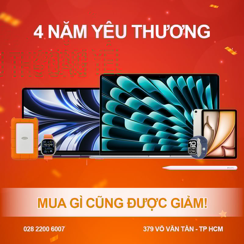 Chương trình khuyến mãi 3 kỷ niệm 4 năm Vender