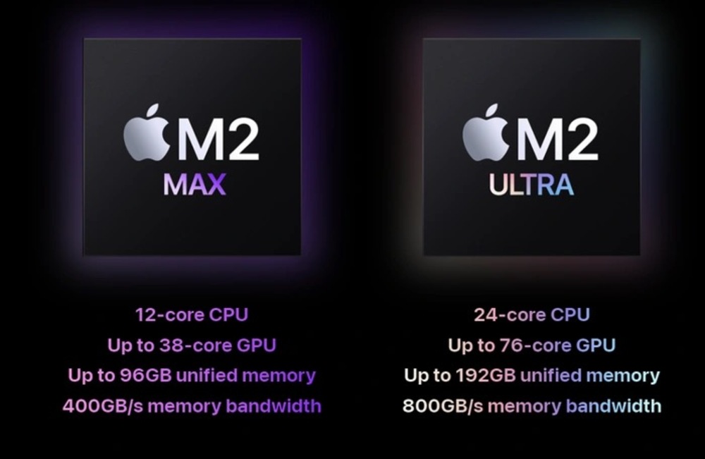 Chip M2 Max và M2 Ultra trên Mac Studio