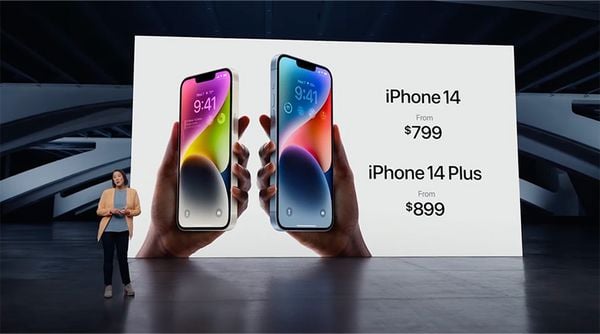 iPhone 14 và iPhone 14 Plus trình làng với 5 màu sắc thời thượng