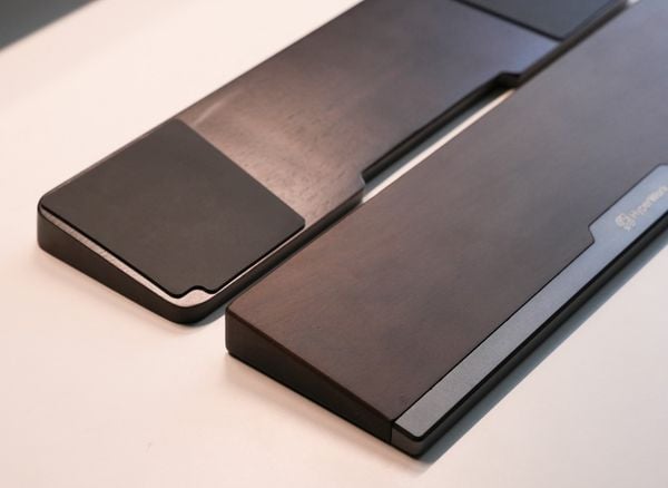 Kê tay bàn phím cơ HyperWork Hybrid Gỗ kết hợp nhôm CNC