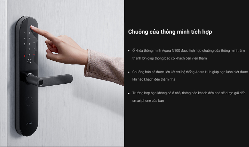 Khóa Cửa Thông Minh Aqara N100 Smart Door Lock ZNMS16LM