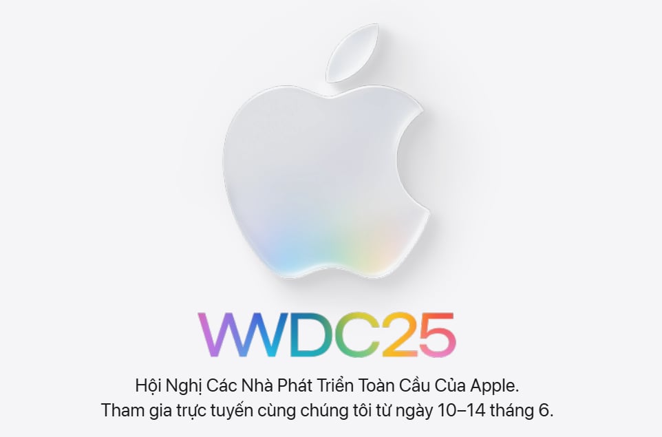 WWDC25 sẽ được Apple tổ chức vào trung tuần tháng 6 tới