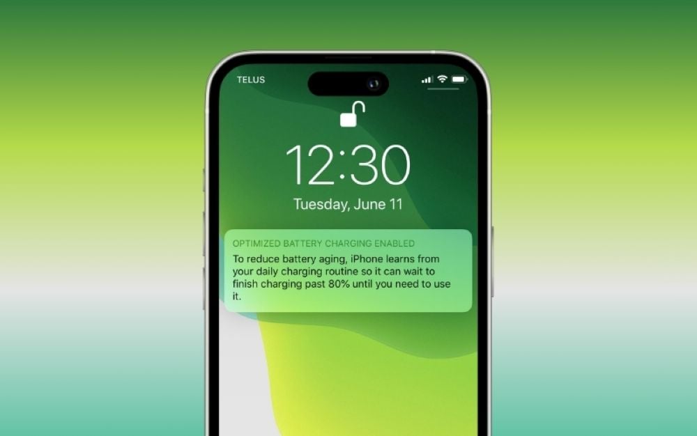 Tính năng Optimized Battery Charging iPhone khiến quá trình sạc pin tự ngắt khi được 80%