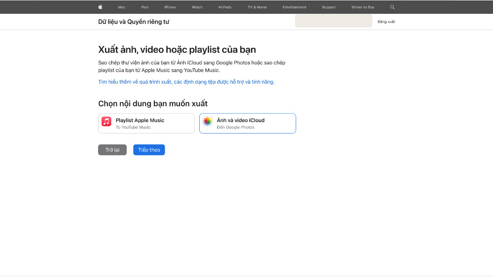Chuyển hình ảnh, video từ iCloud qua Google Photos bằng cách nào?