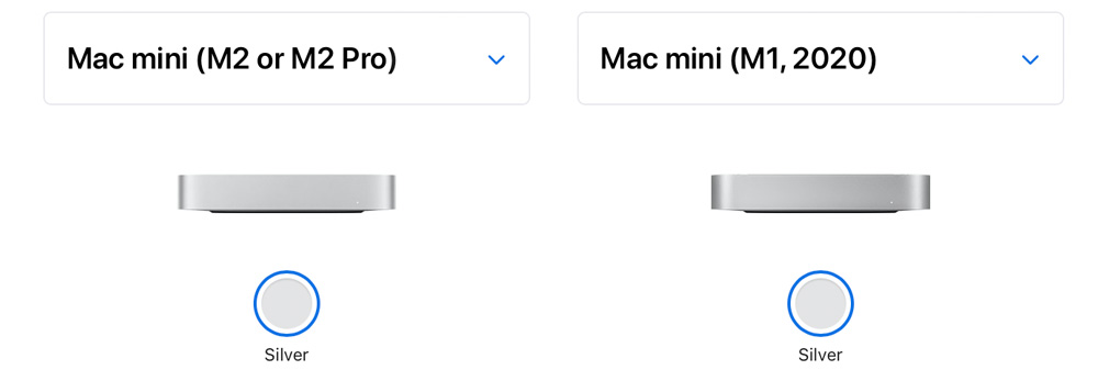 So sánh Mac mini M2, M2 Pro với M1