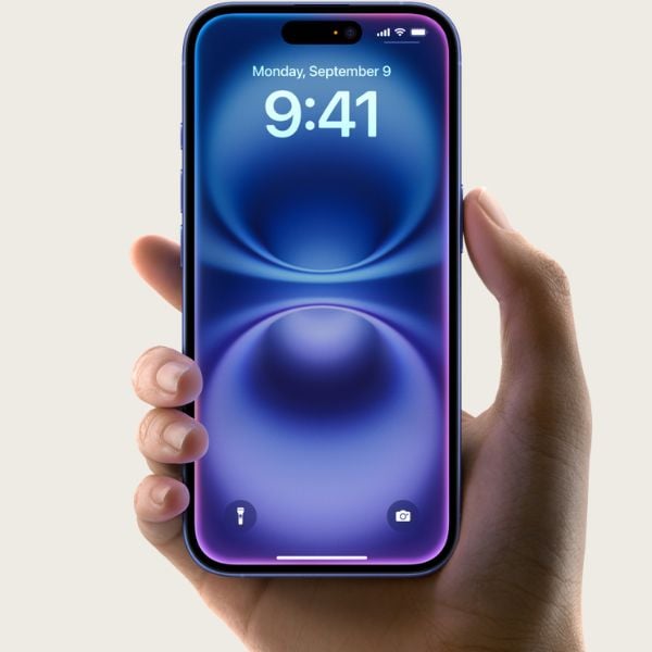 Màn hình của điện thoại iPhone 16